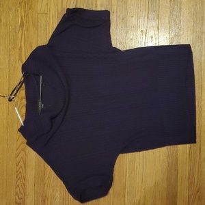 Purple short sleeve sweater